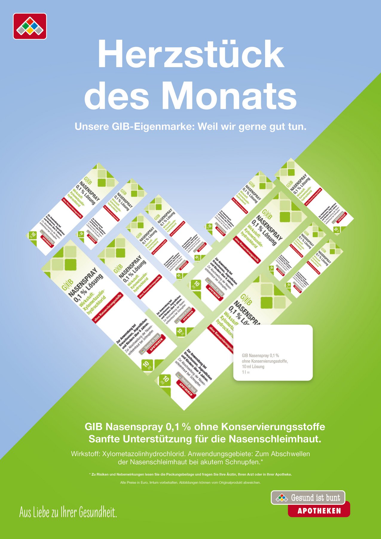 GIB Nasenspray, Produkt des Monats Januar